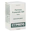 Suplemento de ferro Cypress Pharmaceutical Ferrous Fumarate 324mg
