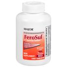 Suplemento de ferro Major FeroSul Ferrous Sulfate 325mg 1000ct