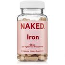 Suplemento de ferro Naked Iron 65 mg, 325 mg de bisglicinato ferroso