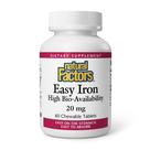 Suplemento de ferro Natural Factors Easy Iron 20 mg 60 comprimidos