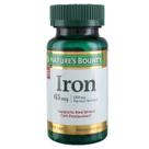 Suplemento de Ferro Nature's Bounty 65mg - 4 Frascos com 100 Cápsulas