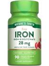 Suplemento de Ferro Nature's Truth 28mg 90 Cápsulas Suplemento de Ferro Nature's Truth 28mg 90 Cápsulas