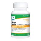 Suplemento de Ferro Quality Choice Suporte de Energia 27mg 100 Comprimidos Suplemento de Ferro Quality Choice Suporte de Energia 27mg 100 Comprimidos