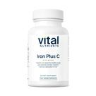 Suplemento de ferro Vital Nutrients Iron Plus C 20 mg 100 cápsulas