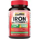Suplemento de ferro Vitalibre 65mg com vitamina C 90 comprimidos