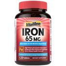 Suplemento de Ferro Vitalibre 65mg Sulfato Ferroso 120 Comprimidos Suplemento de Ferro Vitalibre 65mg Sulfato Ferroso 120 Comprimidos