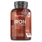 Suplemento de Ferro WeightWorld 65 mg com Vitamina C 180 comprimidos Suplemento de Ferro WeightWorld 65 mg com Vitamina C 180 comprimidos