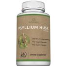 Suplemento de fibra de casca de psyllium Sunergetic 1450 mg 240 cápsulas