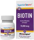Suplemento de fonte superior de biotina de 10 mg apoia a saúde do cabelo
