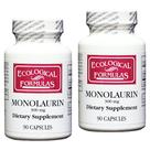 Suplemento de fórmulas ecológicas Monolaurina 300 mg 180 cápsulas