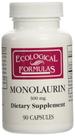 Suplemento de fórmulas ecológicas Monolaurina 300mg 90 cápsulas