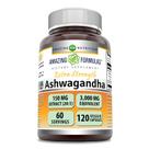 Suplemento de fórmulas incríveis: extrato de ashwagandha 3000 mg Suplemento de fórmulas incríveis: extrato de ashwagandha 3000 mg