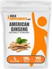Suplemento de ginseng BulkSupplements.com Ginseng americano 100g