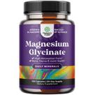 Suplemento de glicinato de magnésio puro Natures Craft 500 mg 120 ct
