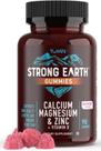 Suplemento de gomas de cálcio, magnésio e zinco Strong Earth da YUM-V Suplemento de gomas de cálcio, magnésio e zinco Strong Earth da YUM-V