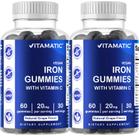 Suplemento de gomas de ferro Vitamatic 20 mg com vitamina C dos anos 60