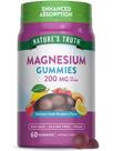 Suplemento de gomas de magnésio Nature's Truth 200 mg 60 unidades