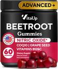 Suplemento de gomas de raiz de beterraba VitaUp com semente de uva 60 comprimidos