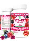 Suplemento de gomas Lunakai de vitamina D3 K2 com cálcio 60 ct