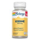 Suplemento de iodo SOLARAY 500 mcg com iodeto de potássio 90 cápsulas vegetais