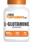 Suplemento de L-glutamina BulkSupplements.com 5000 mg 360 cápsulas