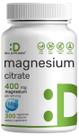 Suplemento de Magnésio Citrato 400mg - 300 Cápsulas