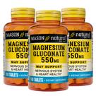 Suplemento de Magnésio (Gluconato) Mason Natural - 550mg - 100 Comprimidos