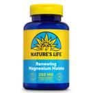 Suplemento de magnésio Nature's Life Renewing 200 mg 100 comprimidos Suplemento de magnésio Nature's Life Renewing 200 mg 100 comprimidos