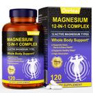Suplemento de magnésio OnHeal 700 mg, complexo 12 em 1, 120 cápsulas