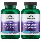 Suplemento de magnésio quelatado Swanson 133mg 90 cápsulas x2