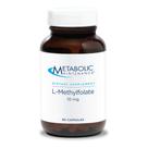 Suplemento de manutenção metabólica L-metilfolato 10 mg 90 cápsulas Suplemento de manutenção metabólica L-metilfolato 10 mg 90 cápsulas