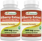 Suplemento de mirtilo Best Naturals 1000 mg 180 cápsulas