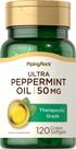 Suplemento de óleo de hortelã Piping Rock 50 mg 120 cápsulas de gel
