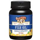 Suplemento de óleo de peixe Barlean's Omega 3 600mg 100 cápsulas gelatinosas