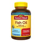 Suplemento de óleo de peixe feito na natureza 1000 mg de ômega-3 90 cápsulas gelatinosas
