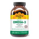 Suplemento de óleo de peixe ômega-3 Country Life 1000 mg 200 cápsulas gelatinosas