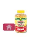 Suplemento de óleo de peixe ômega-3 Spring Valley 1000 mg 120 cápsulas gelatinosas