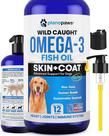 Suplemento de óleo de peixe Plano Paws Omega 3 para cães 240 ml Suplemento de óleo de peixe Plano Paws Omega 3 para cães 240 ml
