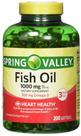 Suplemento de óleo de peixe Spring Valley Heart Health 1000 mg