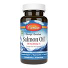 Suplemento de óleo de salmão Carlson 500 mg de ômega-3 50 cápsulas gelatinosas
