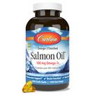 Suplemento de óleo de salmão Carlson 500 mg, ômega-3 e 300 cápsulas gelatinosas