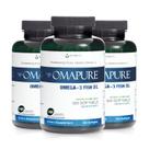 Suplemento de Ômega-3 OMAPURE - 3 Frascos com 120 Cápsulas (75% de pureza)