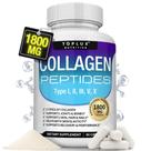 Suplemento de Peptídeos Multicolágenos Toplux - 1800mg - 90 Cápsulas