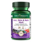 Suplemento de produtos de pureza para cabelo, pele e unhas, derretimento com vitamina B12 e biotina