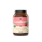 Suplemento de produtos naturais completos de cranberry orgânico 100 cápsulas 475 mg