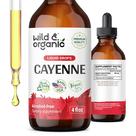 Suplemento de tintura de pimenta caiena selvagem e orgânica 120mL Suplemento de tintura de pimenta caiena selvagem e orgânica 120mL