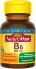 Suplemento de vitamina B-6 feito na natureza, comprimidos de 100 mg x 100