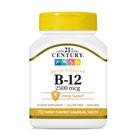 Suplemento de Vitamina B12 21st Century - 2500mcg - 110 Comprimidos Sublinguais