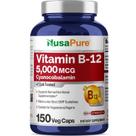 Suplemento de vitamina B12 Nusa Pure 5000 mcg 150 cápsulas vegetais