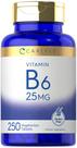 Suplemento de Vitamina B6 Carlyle - 25mg - 250 Comprimidos Vegetarianos